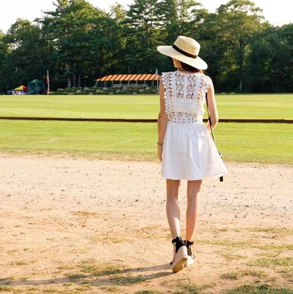 Self Portrait White Lace Mini Dress 10 - Picture 4 of 11